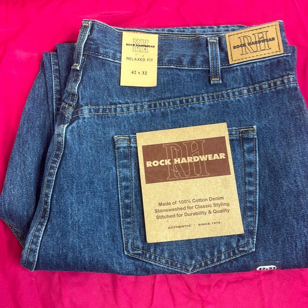 NWT Rock Hardware Relaxed Fit 42X32 - Picture 1 of 8